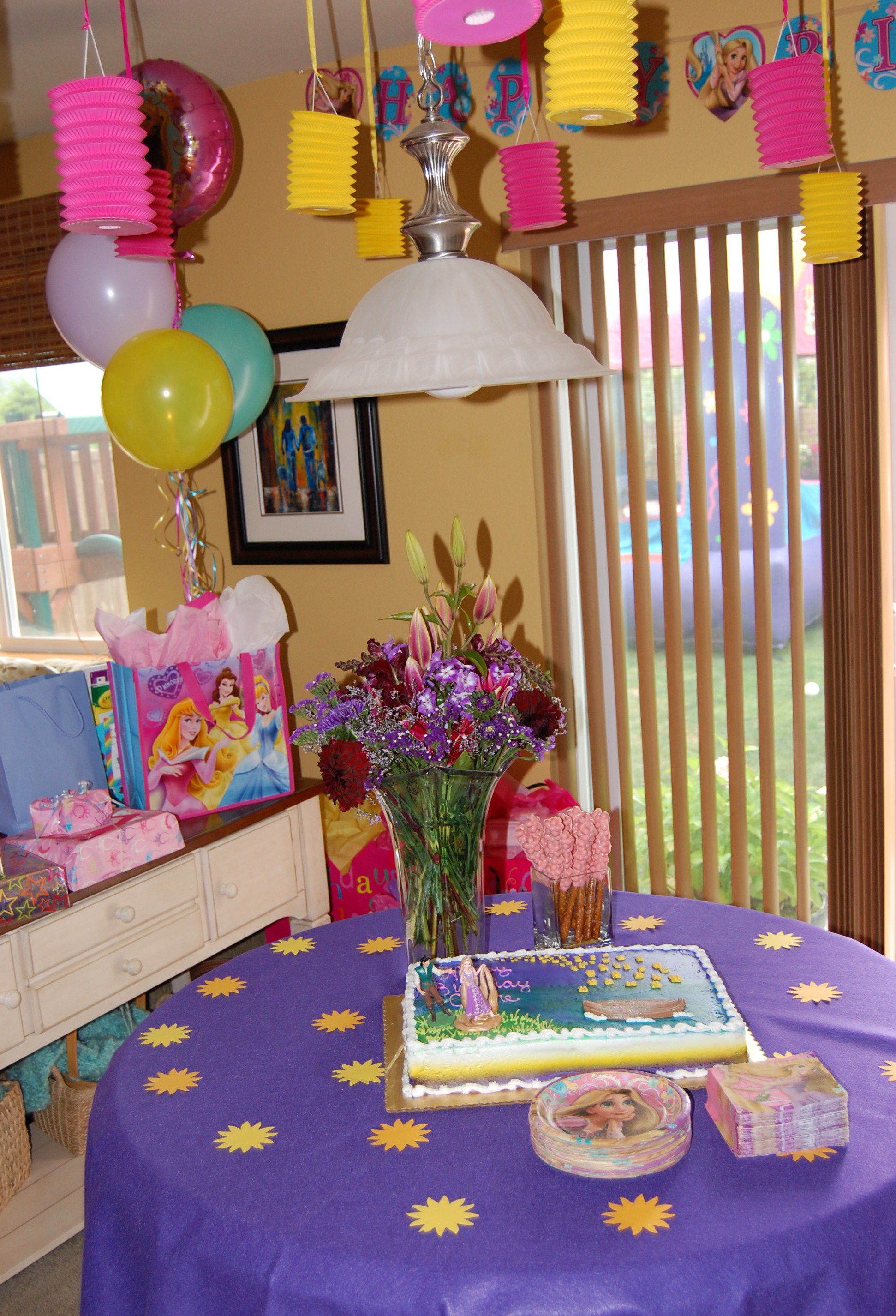Tangled Birthday decorations – Katy Upperman ~ Author